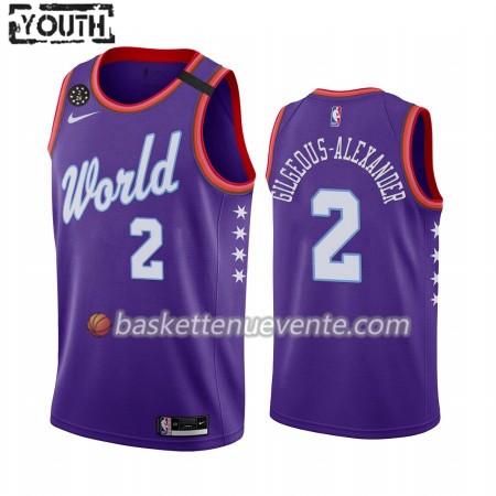 Maillot Basket Oklahoma City Thunder Shai Gilgeous-Alexander 2 Nike 2020 Rising Star Swingman - Enfant